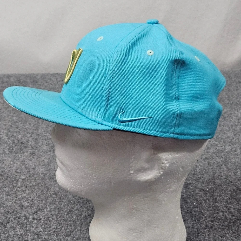Nike Kevin Durant KD Snapback Hat Blue Gold‎ Logo Flat Bill Streetwear Cap Hype - Picture 4 of 9